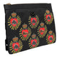 Dolce & Gabbana Black Red Nylon Sacred Heart Clutch Pouch Bag