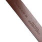 Dolce & Gabbana Brown Leather Classic Metal Logo Buckle Belt