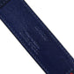 Dolce & Gabbana Blue Cotton Leather Printed Metal Buckle Belt
