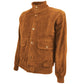Emilio Romanelli Brown Calfskin Men Bomber Jacket