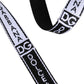 Dolce & Gabbana Black White Printed Metal Logo Buckle Belt