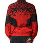 Dolce & Gabbana Red Leopard Nylon Bomber Full Zip Jacket