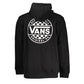 Vans Black Cotton Men Sweater with Hood and Zip Pockets