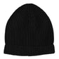 Dolce & Gabbana Black Cashmere Knitted Winter Beanie Hat