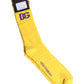 Dolce & Gabbana Yellow Cotton DG Logo Mid Calf Socks