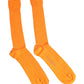 Dolce & Gabbana Orange Cotton Logo Over The Calf Socks