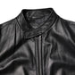 Dolce & Gabbana Black Sheep Leather Biker Full Zip Jacket