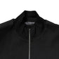 Dolce & Gabbana Black Cotton Logo Full Zip Men Bomber Jacket