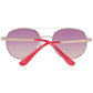Guess Pink Metal Sunglasses