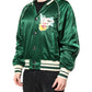 Dolce & Gabbana Green Floral DG Logo Full Zip Bomber Jacket