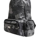 Dolce & Gabbana Gray Cotton Camouflage Logo Plaque Backpack Bag