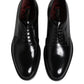 Dolce & Gabbana Black Leather Lace Up Derby Dress Formal Shoes