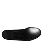 Dolce & Gabbana Black Velvet Slip On Loafers Formal Shoes