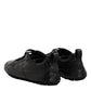 Dolce & Gabbana Black Exotic Leather Low Top Sneakers Shoes