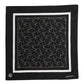 Dolce & Gabbana Black White Printed Square Foulard Scarf