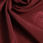 Dolce & Gabbana Maroon Silk Crown Square Men Foulard Scarf