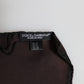 Dolce & Gabbana Brown DG Crown Silk Square Men Foulard Scarf