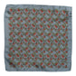 Dolce & Gabbana Gray Chilis Silk Square Men Foulard Scarf