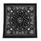 Dolce & Gabbana Black White Bandana Square Men Foulard Scarf