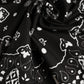 Dolce & Gabbana Black White Bandana Square Men Foulard Scarf