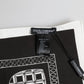 Dolce & Gabbana Black White Bandana Square Men Foulard Scarf