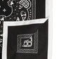 Dolce & Gabbana Black White Bandana Square Men Foulard Scarf