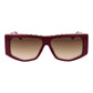 Guess Red Stainless Steel Sunglasses