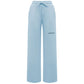 Hinnominate Blue Cotton Women Palazzo Pants