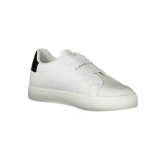 Calvin Klein White Polyester Sneaker