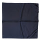 Dolce & Gabbana Dark Blue Silk Square Men Foulard Scarf