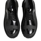 Dolce & Gabbana Black Patent Leather Trekking Derby Shoes