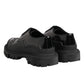 Dolce & Gabbana Black Patent Leather Trekking Derby Shoes