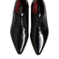 Dolce & Gabbana Black Leather Studded Derby Men Dress Shoes