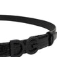Dolce & Gabbana Black Leather Classic Metal DG Buckle Belt