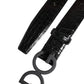 Dolce & Gabbana Black Leather Classic Metal DG Buckle Belt