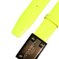 Dolce & Gabbana Yellow Green Classic Metal Logo Buckle Belt