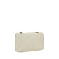 PINKO White Calf Leather Bos Taurus Shoulder Bag