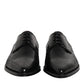 Dolce & Gabbana Black Leather Lace Up Dress Men Derby Shoes