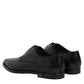 Dolce & Gabbana Black Leather Lace Up Dress Men Derby Shoes