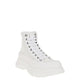 Alexander McQueen White Raffia High Top Sneakers