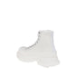 Alexander McQueen White Raffia High Top Sneakers