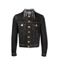 Versace Black Cotton Denim Jacket