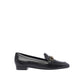 Stuart Weitzman Black Calfskin Slip-On Loafers