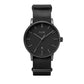 Cluse Black Leather Dress Watch