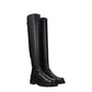 Stuart Weitzman Black Leather Over The Knee