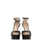 Stuart Weitzman Black Leather Platforms