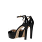 Stuart Weitzman Black Leather Platforms