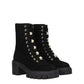 Stuart Weitzman Black Leather Ankle Boots