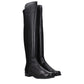 Stuart Weitzman Black Leather Over The Knee