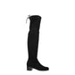 Stuart Weitzman Black Leather Over The Knee